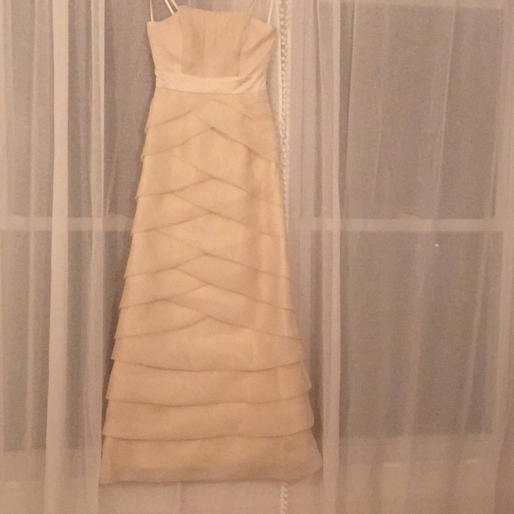 NWT Max and Cleo ecru floor length gown!